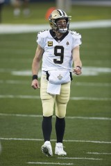 New Orleans Saints quarterback Drew Brees (9) during an NFL football game against the Carolina Panthers, in Charlotte, N.C
Saints Panthers Football, Charlotte, United States - 03 Jan 2021