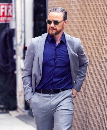 James McAvoy Proudly Sports A Grey Streak In His Hair: Photo ...