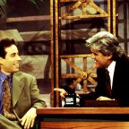 SEINFELD, Jerry Seinfeld, Jay Leno, Season 7.16, 'The Shower Head', aired February 6, 1996. 1990-199