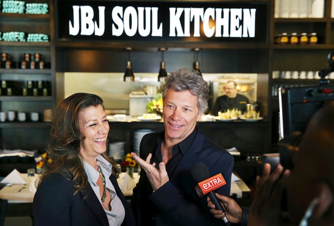 Jon Bon Jovi & Wife Dorothea Hurley At The Grand Ppening For Rhe B.E.A.T. Center