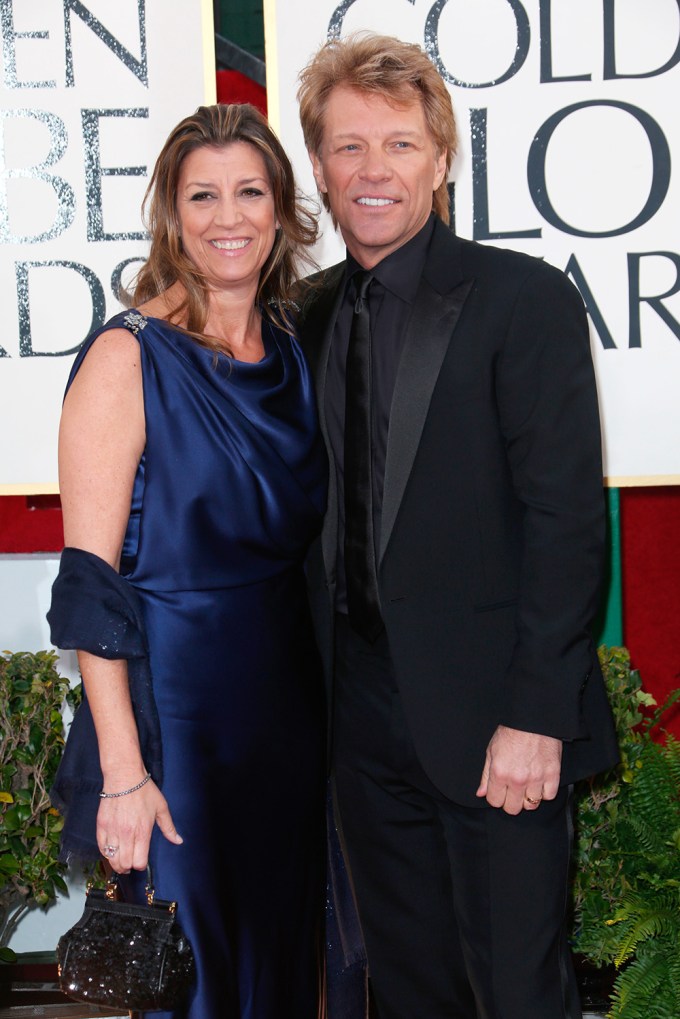 Jon Bon Jovi & Dorothea Hurley At The 2013 Golden Globes