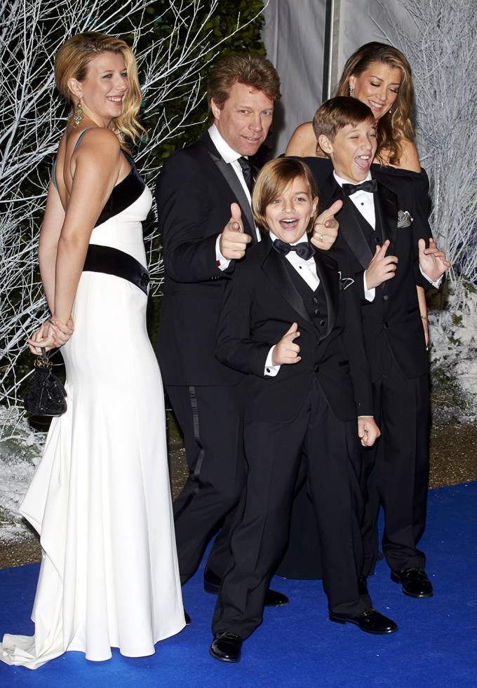 Jon Bon Jovi & Family At The Winter Whites Centrepoint Gala