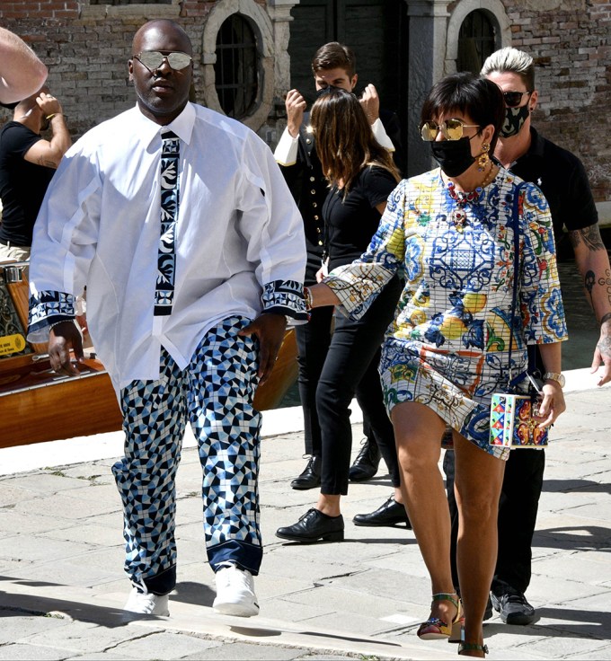 Kris Jenner and Corey Gamble hold hands