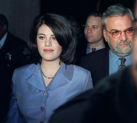 LEWINSKY GINSBURG Monica Lewinsky and her attorney William Ginsburg, right, leave a Washington restaurant Saturday night, . Lewinsky dined Saturday night in the dimly lit sanctuary of a pricey steakhouse three blocks north of the White House. The public outing was Lewinsky's first in Washington since her secret claims to an affair with President Clinton
MONICA'S NIGHT OUT, WASHINGTON, USA