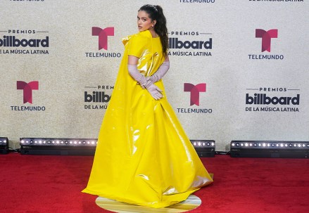 Rosalia arrives at the Billboard Latin Music Awards, Watsco Center in Coral Gables, Fla 2021 Billboard Latin Music Awards, Coral Gables, USA - September 23, 2021