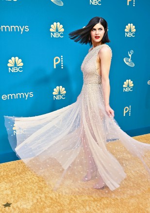 Alexandra Daddario 74. Primetime Emmy Ödülleri, Gelenler, Öne Çıkanlar, Microsoft Tiyatrosu, Los Angeles, ABD - 12 Eylül 2022
