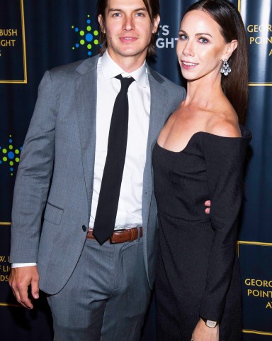 Craig Coyne, Barbara Pierce Bush. Craig Coyne and Barbara Pierce Bush attend the George H.W. Bush Points of Light Awards Gala at the Intrepid Sea, Air & Space Museum, in New York
The George H.W. Bush Points of Light Awards Gala, New York, USA - 26 Sep 2019