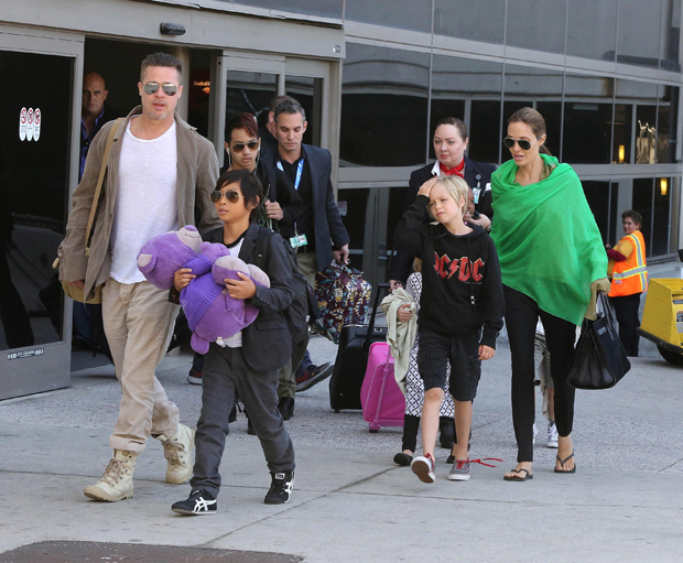 Brad Pitt, Angelina Jolie, crianças