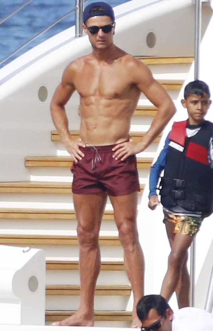 Cristiano Ronaldo on vacation in St. Tropez