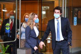 Elizabeth Holmes leaves the United States Federal Courthouse in San Jose, Calif., . Her company Theranos failed in 2018, a few years after a series of explosive stories in The Wall Street Journal exposed serious flaws in its technology and spurred regulatory investigations that shut down the testing
Theranos Founder Fraud Trial, San Jose, United States - 08 Sep 2021