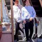 *EXCLUSIVE* Gavin Rossdale treats his son Kingston to some takeout from Larsen's Steakhouse in Encino