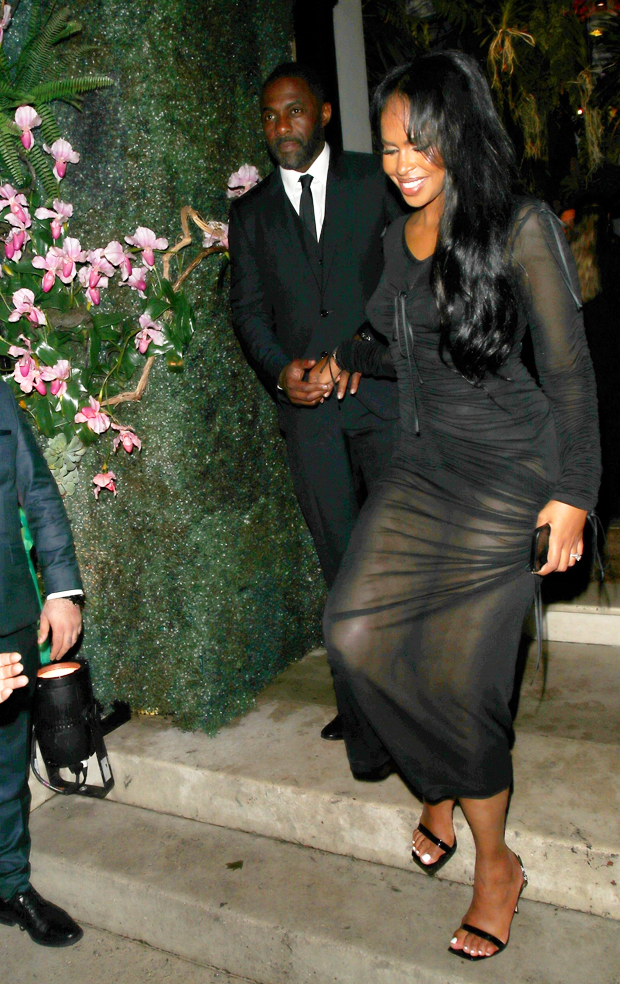 Idris Elbas Wife Sabrinas Sheer Dress At Bond Premiere After-Party picture