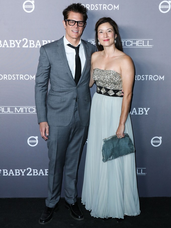 Johnny Knoxville and Naomi Nelson arrive at the 2019 Baby2Baby Gala
