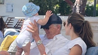 katharine mcphee, david foster, and son rennie