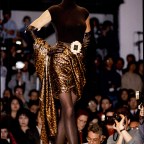 Linda Evangelista Modelling Versace In Milan Fashion Show 1992.