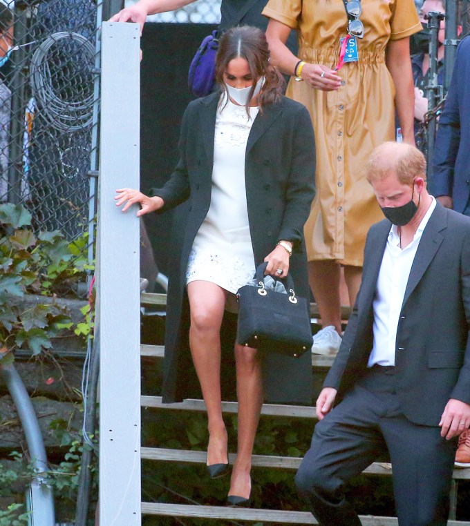 Meghan Markle and Prince Harry leave Global Citizen Festival