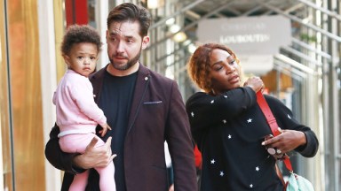 serena williams with husband alexis and daughter olympia