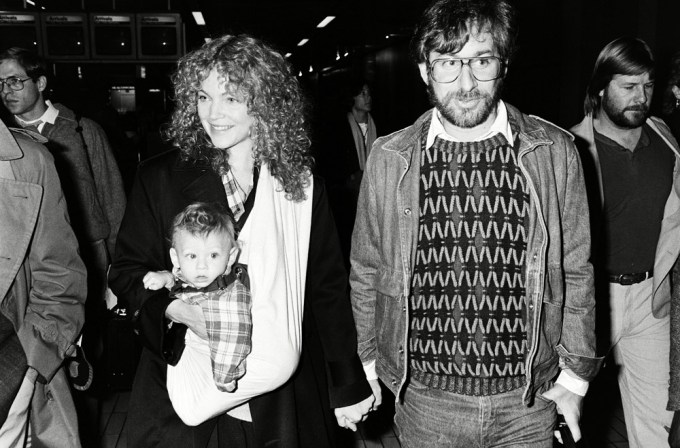 Steven Spielberg wWith First Wife Amy Irving & Son Max In London
