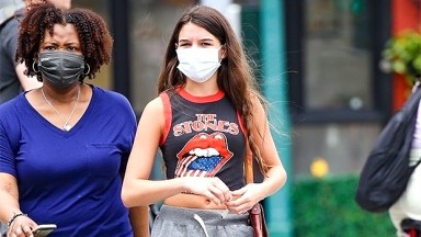 Katie Holmes Anal Sex - Suri Cruise Wears Rolling Stones Tank Top In New York: Photos â€“ Hollywood  Life