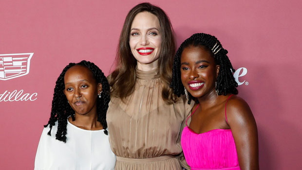 angelina jolie with daughter zahara and amanda gorman