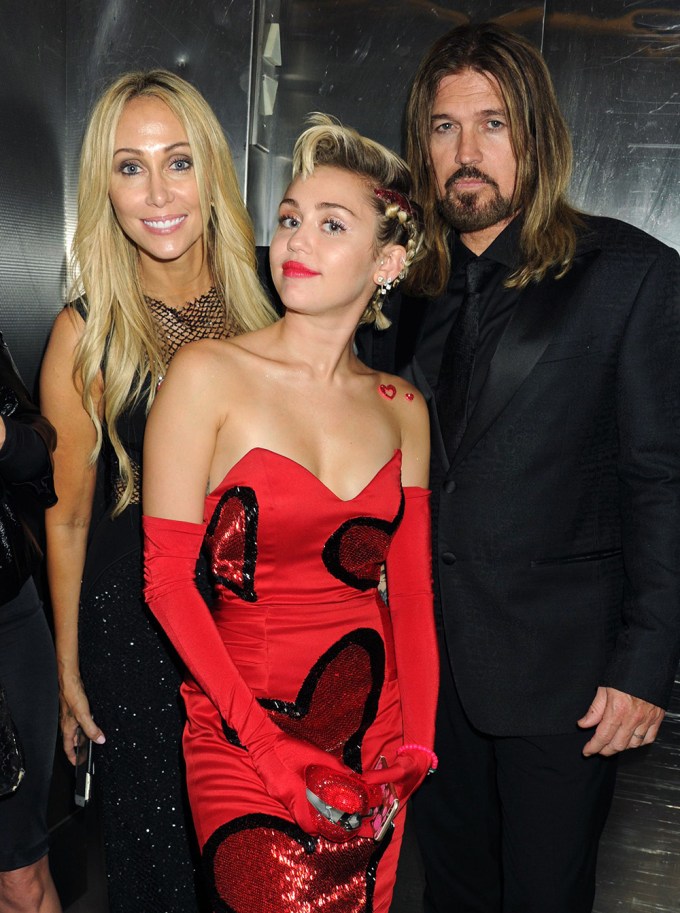 Billy, Trish and Miley