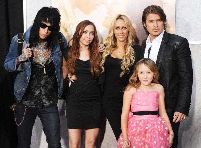 The Cyrus Family in 2010