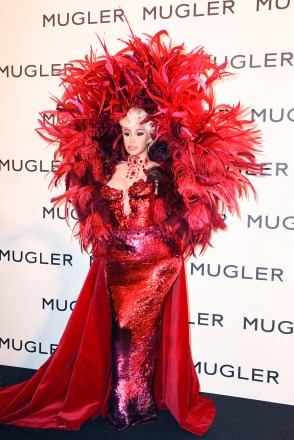 Cardi B. arriving at the 'Thierry Mugler: Couturissime' exhibition opening held at the Museum of Fine Arts in Paris, France on September 28, 2021. Photo by Mireille Ampilhac/ABACAPRESS.COMPictured: Cardi BRef: SPL5261555 280921 NON-EXCLUSIVEPicture by: AbacaPress / SplashNews.comSplash News and PicturesUSA: +1 310-525-5808London: +44 (0)20 8126 1009Berlin: +49 175 3764 166photodesk@splashnews.comUnited Arab Emirates Rights, Australia Rights, Bahrain Rights, Canada Rights, Greece Rights, India Rights, Israel Rights, South Korea Rights, New Zealand Rights, Qatar Rights, Saudi Arabia Rights, Singapore Rights, Thailand Rights, Taiwan Rights, United Kingdom Rights, United States of America Rights
