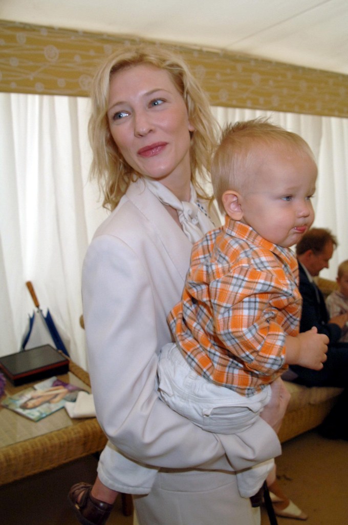 Cate Blanchett And Son Roman At The Cartier International Polo Match