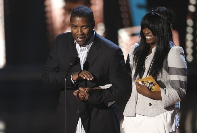 Denzel Washington and Katia Washington at the MTV Movie Awards