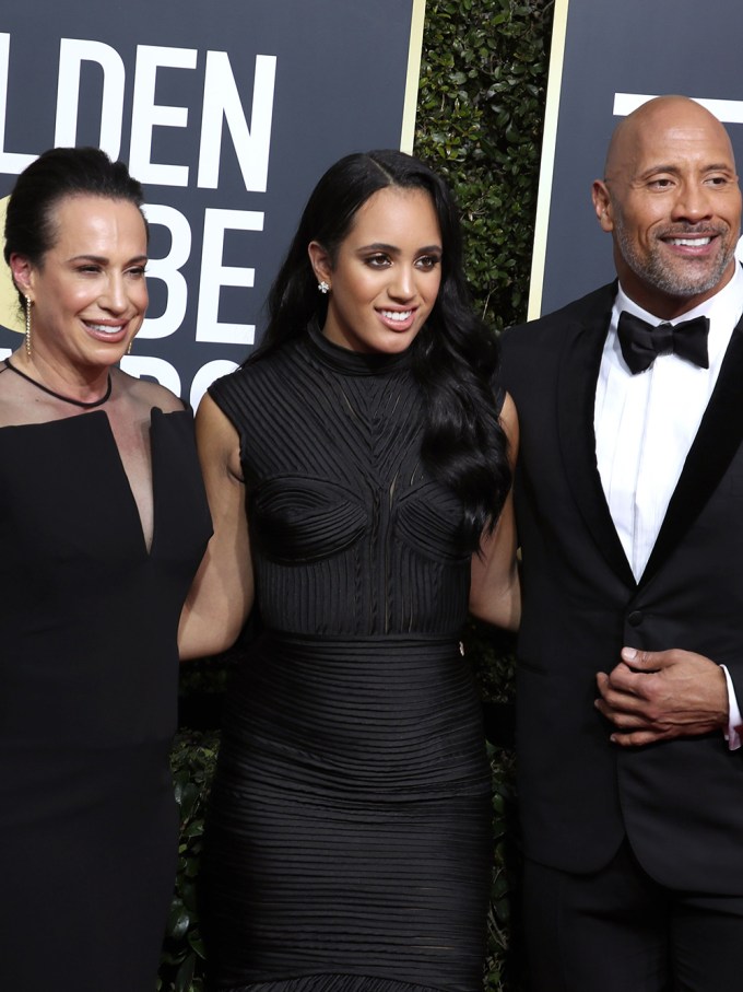 Dany Garcia, Simone Johnson, and Dwayne Johnson Attend The 75th Annual Academy Awards
