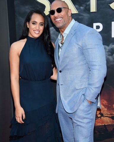 Actor Dwayne Johnson and daughter Simone Johnson attend the "Skyscraper" premiere at AMC Loews Lincoln Square, in New York
NY Premiere of "Skyscraper", New York, USA - 10 Jul 2018