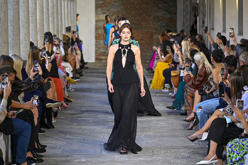 Dua Lipa makes runway debut for Versace at Milan Fashion Week