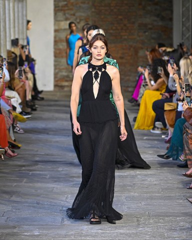 Gigi Hadid on the catwalk
Alberta Ferretti show, Runway, Spring Summer 2022, Milan Fashion Week, Italy - 22 Sep 2021