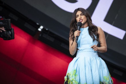 Host Priyanka Chopra speaks to the audience at the Global Citizen Live concert in Paris
2021 Global Citizen Live - , Paris, France - 25 Sep 2021