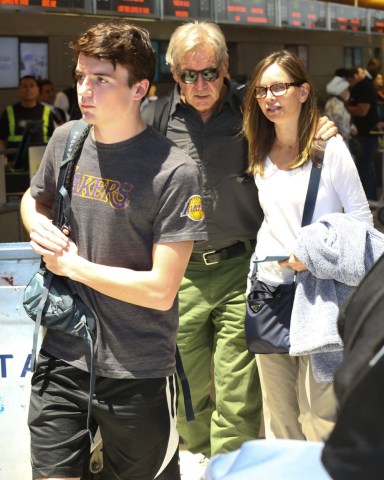 Liam Flockhart, Harrison Ford and Calista Flockhart
Harrison Ford and Calista Flockhart at LAX International Airport, Los Angeles, USA - 28 Jun 2017