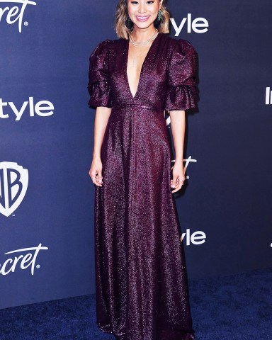 Jamie Chung arrives at the InStyle and Warner Bros. Golden Globes afterparty at the Beverly Hilton Hotel, in Beverly Hills, Calif 77th Annual Golden Globe Awards - InStyle and Warner Bros. Afterparty, Beverly Hills, USA - 05 Jan 2020