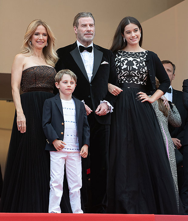 Kelly Preston, John Travolta, Kids