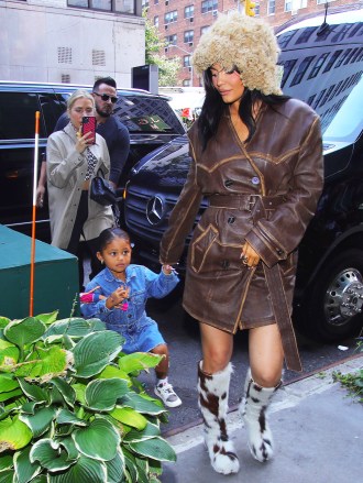 Kylie Jenner and her daughter Stormi arrive for lunch together for the first time since the second pregnancy news when they were all smiles at JG Melon in New York.  September 10, 2021 Pictured: Kylie Jenner, Stormi Webster.  Photo Credit: Brian Prahl/MEGA TheMegaAgency.com +1 888 505 6342 (Mega Agency TagID: MEGA785769_001.jpg) [Photo via Mega Agency]