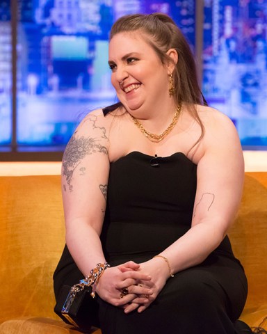 Mandatory Credit: Brian J Ritchie/Hotsauce Editorial Use Only. No Merchandising
Mandatory Credit: Photo by Brian J Ritchie/Hotsauce/Shutterstock (10492115an)
Lena Dunham
'The Jonathan Ross Show', TV show, Series 15, Episode 13, London, UK - 07 Dec 2019