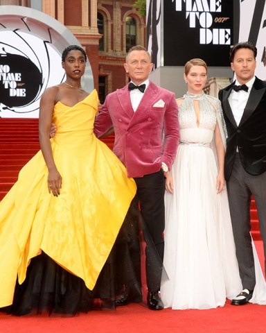 Lashana Lynch, Daniel Craig, LZa Seydoux and Cary Fukunaga
'No Time To Die' World Premiere, Royal Albert Hall, London, UK - 28 Sep 2021