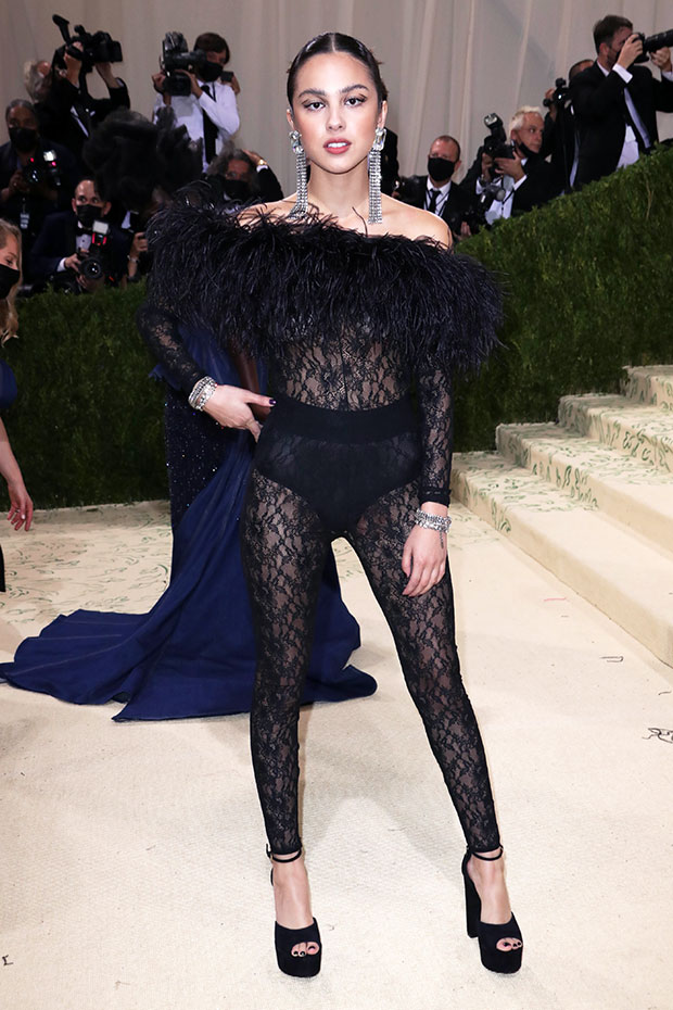 Olivia Rodrigo Sizzles In Sheer Lace Catsuit At The Met Gala ...