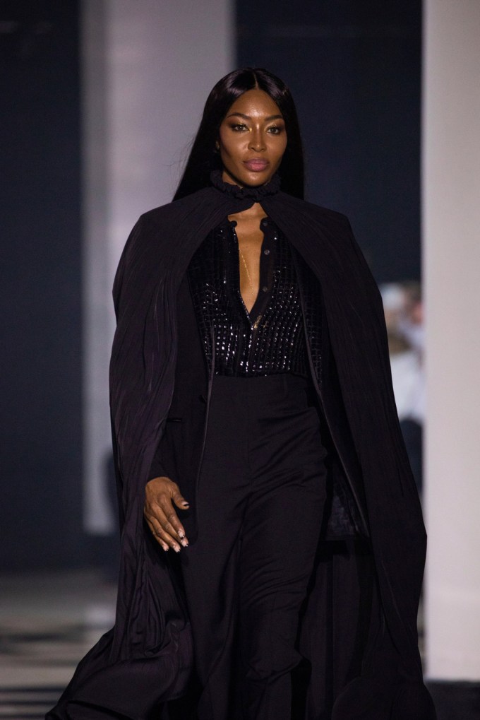 Naomi Campbell on the Lanvin runway