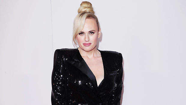 Rebel Wilson Sparkles In Plunging Black Mini Dress At Museum Premiere ...