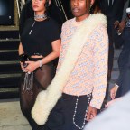 Rihanna & A$AP Rocky exit their Met Gala after-party at Davide in NYC