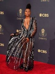 Taraji P. Henson arrives at the 73rd Primetime Emmy Awards, at L.A. Live in Los Angeles
2021 Primetime Emmy Awards - Arrivals, Los Angeles, United States - 19 Sep 2021