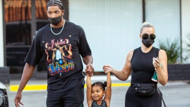 tristan thompson and khloe kardashian with daughter true