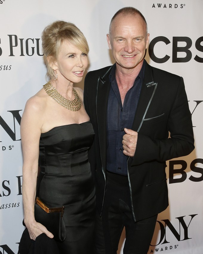 Sting and Trudie Styler at the 2014 Tony Awards