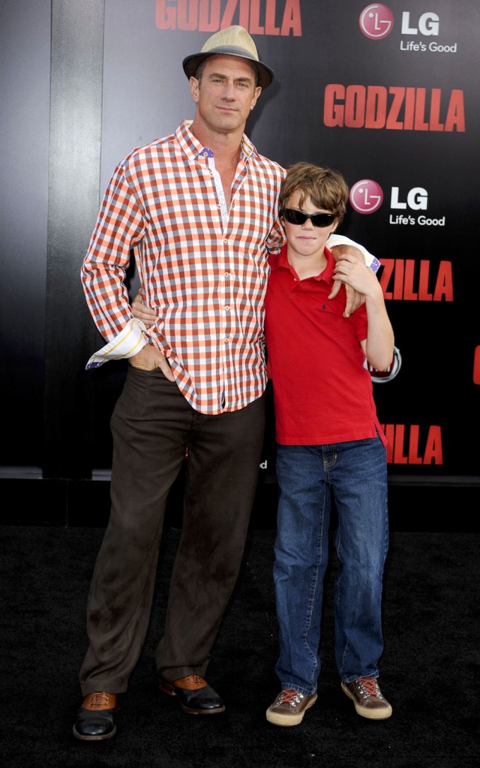 Christopher Meloni & His Son Dante Meloni Attend The ‘Godzilla’ Premiere