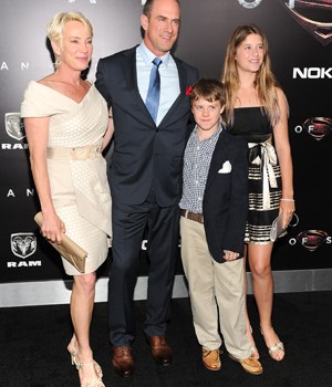 Sherman Williams, Christopher Meloni, Dante Meloni, and Sophia Meloni