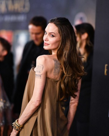Angelina Jolie
Marvel Studios 'Eternals' film premiere, Arrivals, Los Angeles, California, USA - 18 Oct 2021